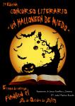 Cartel del concurso literario "Un Halloween de miedo"