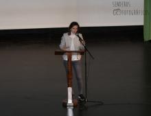 Sonia, directora del Instituto hizo una breve presentación de la charla