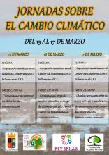 Cartel de las Jornadas sobre el Cambio Climático